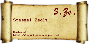 Stessel Zsolt névjegykártya